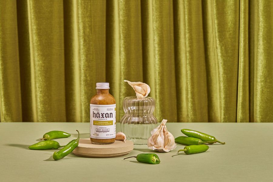 Serrano Roasted Garlic Hot Sauce