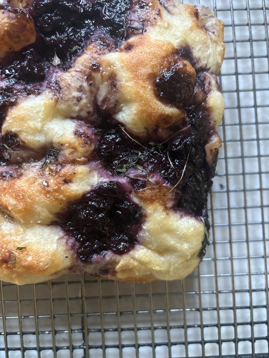 Blackberry Balsamic Focaccia Bread
